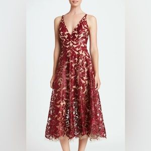 Dress the Population Blair Floral Lace Overlay Dress